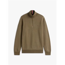 Quarter-Zip Mockneck Sweater