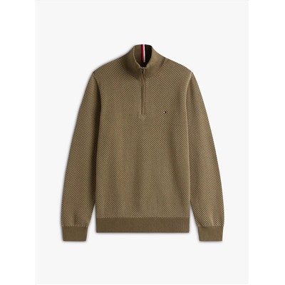 Quarter-Zip Mockneck Sweater