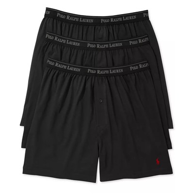 Men's 3-Pk. Cotton Classic Knit Boxers