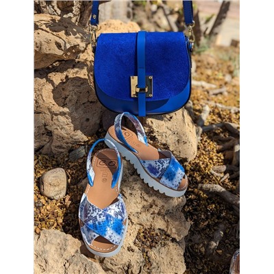 Avarca MENORQUINA 4393 azul+Pelle 2704 azulon АКЦИЯ