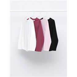 PACK OF 4 BASIC LONG SLEEVE T-SHIRTS
