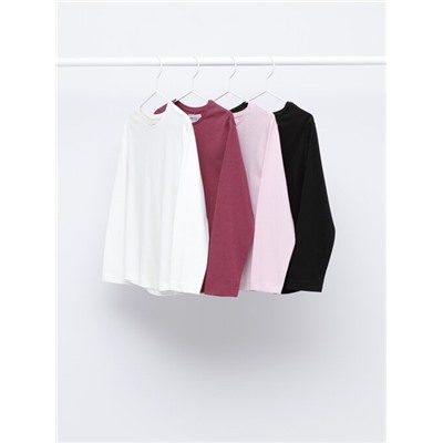 PACK OF 4 BASIC LONG SLEEVE T-SHIRTS