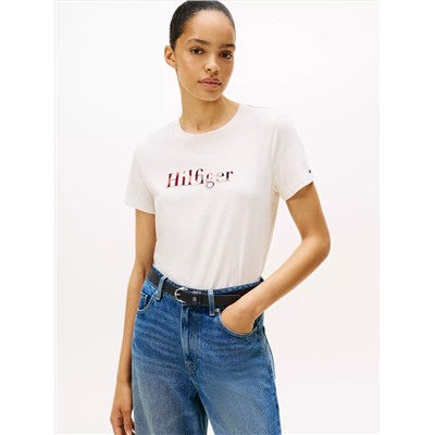 Plaid Hilfiger Logo T-Shirt