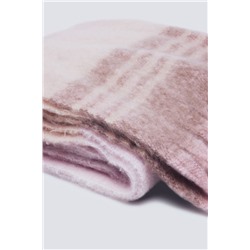 Bufanda cuadros rosas y crudos