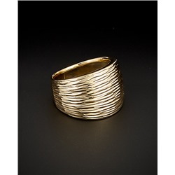 Italian Gold 14K Italian Gold Diamond Cut Cigar Band Ring