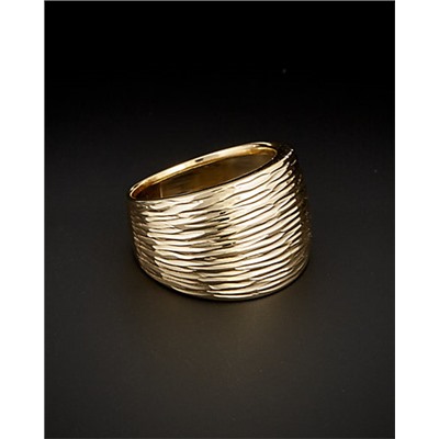 Italian Gold 14K Italian Gold Diamond Cut Cigar Band Ring