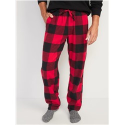 Double-Brushed Flannel Pajama Pants for Men