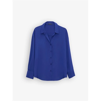 Рубашка из 100% рами, B2973/cobalt