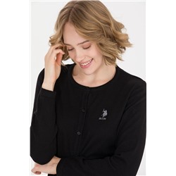 Kadın Siyah Basic Triko Hırka