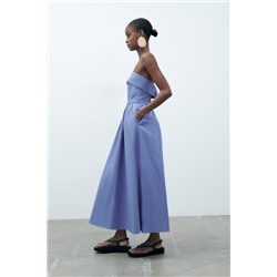 COTTON MIDI DRESS