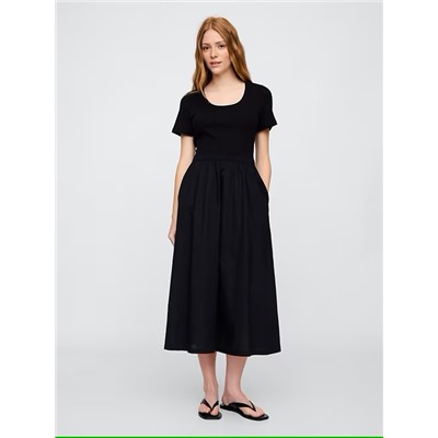 Scoopneck Midi Dress