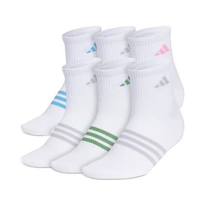 adidas Women's 6-Pk. Superlite 3.0 Quarter Socks