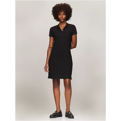 Stretch Cotton Slim Fit Polo Dress