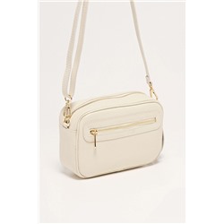 Bandolera de piel Gaby Beige