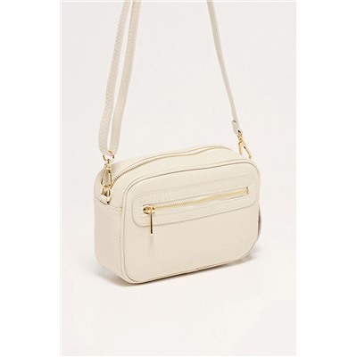Bandolera de piel Gaby Beige
