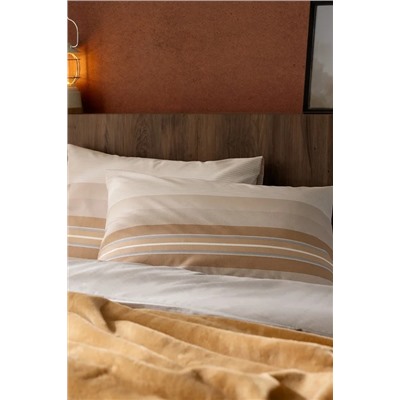 Desty King Size Pamuklu Battaniye Seti - Camel
