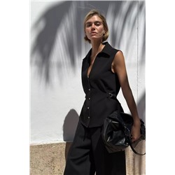 CREPE SHIRT WITH BELT