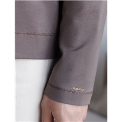 Базовый лонгслив из премиального хлопка с эластаном