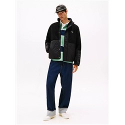 Tommy Jeans Mixed Media Teddy Jacket