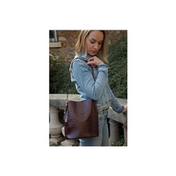 Bolso de piel Bruna Marrón