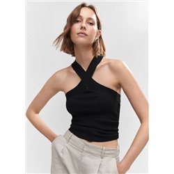 Top punto cuello halter