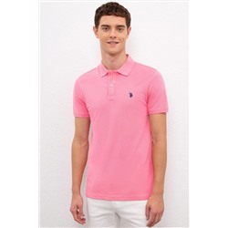 U.S. Polo Assn. Erkek Pembe Polo Yaka T-shirt G081GL011.000.954055