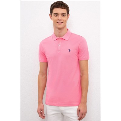 U.S. Polo Assn. Erkek Pembe Polo Yaka T-shirt G081GL011.000.954055