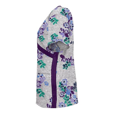 UA Floral Terrace Navy Print Scrub Top