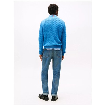 Cable Knit Crewneck Sweater