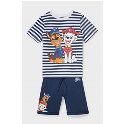 Paw Patrol - Set - Kurzarmshirt und Shorts - Bio-Baumwolle