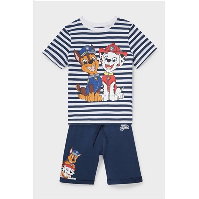 Paw Patrol - Set - Kurzarmshirt und Shorts - Bio-Baumwolle