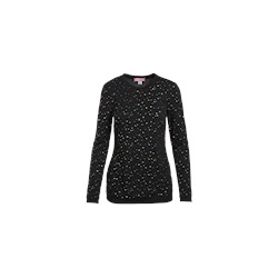 koi Scrubs Limited Edition Audrina Black/Hologram Silver Tee