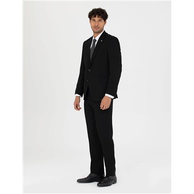 Siyah Slim Fit Takım Elbise