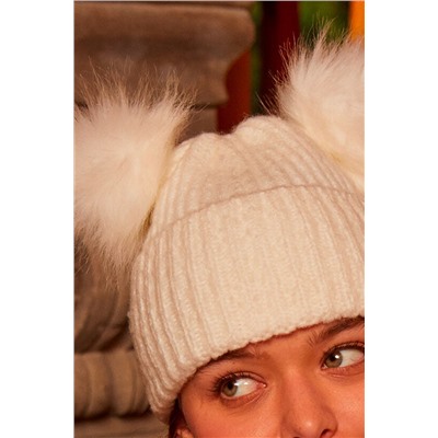 Gorro con orejas y calcetines suaves al tacto Loverbox - Rosa