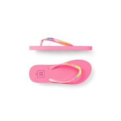 Rainbow Glitter Flip Flops