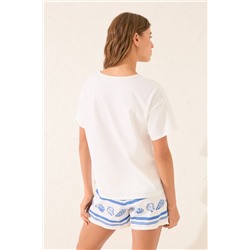Pijama corto blanco Mafalda
