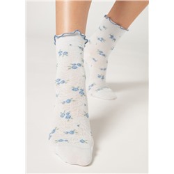Kurze Socken mit romantischem Rand Eco