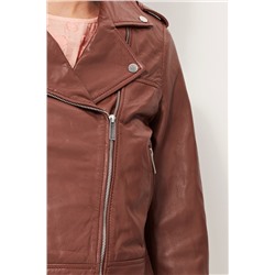 Chaqueta de piel ovina Marrón