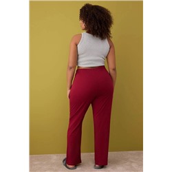 Kırmızı-Çok Renkli 2'li Paket Örme Pijama Altı TBBAW26IA00003
