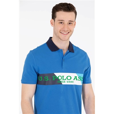 Erkek Saks Polo Yaka Tişört