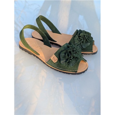 Испанские абаркасы от AB.ZAPATOS · 3206 lazo verde АКЦИЯ