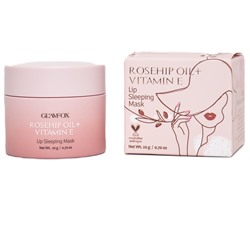 [GLAMFOX] Маска для губ ночная питательная МАСЛО ШИПОВНИКА И ВИТАМИНЫ Rosehip Oil Vitamin E Lip Sleeping Mask, 20 мл