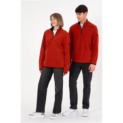 Erkek Kiremit Basic Sweatshirt