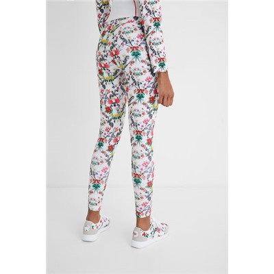 Legging slim tobillero floral