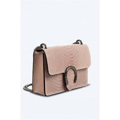 Bandolera de piel Lorenza Beige