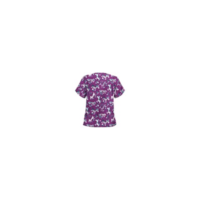 UA Frolic In The Flowers Berry Burst Scrub Top