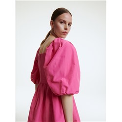 Minikleid mit Puffärmeln
