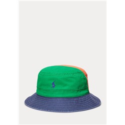 Boys 2-7/Girls 2-6x Color-Blocked Cotton Twill Bucket Hat