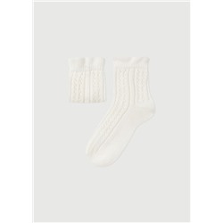 Kurze Socken mit Lochmuster für Mädchen
