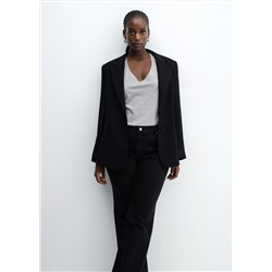 Camiseta algodón cuello pico